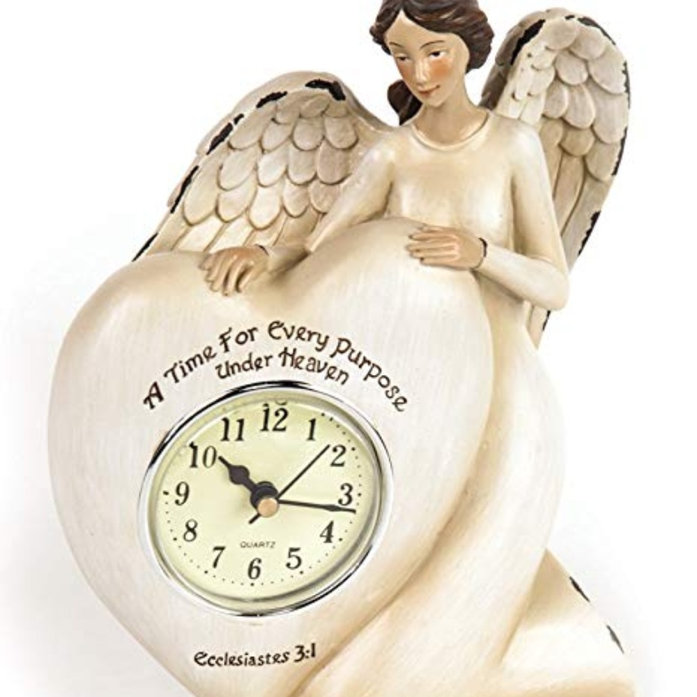 Angel Clock,  new mother, baby shower, wedding ...